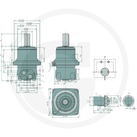 WHITE Silnik hydrauliczny OMTW 500 257151B3035 - Sklep PoltechParts
