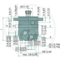 WHITE Silnik hydrauliczny OMTS 160 257151B3036 - Sklep PoltechParts