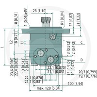 WHITE Silnik hydrauliczny OMTS 400 257151B3040 - Sklep PoltechParts