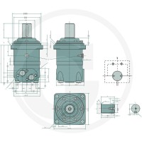WHITE Silnik hydrauliczny OMV 400 257151B3101 - Sklep PoltechParts
