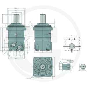 WHITE Silnik hydrauliczny OMV 400 257151B3101