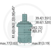 WHITE Silnik hydrauliczny OMV 400 257151B3101 - Sklep PoltechParts