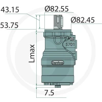 WHITE Silnik hydrauliczny OMR-X 160cc D = 25mm / A2 25711185469 - Sklep PoltechParts