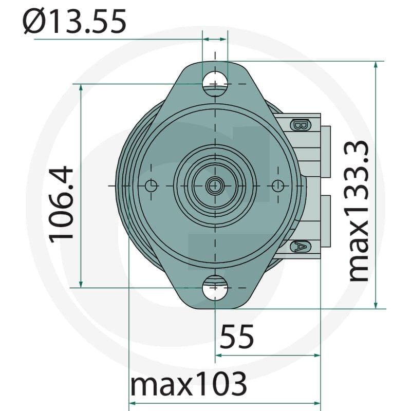 WHITE Silnik hydrauliczny OMR-X 080cc D = 25mm / A2 25711185474 - Sklep PoltechParts