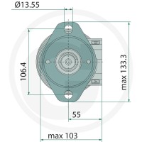 WHITE Silnik hydrauliczny OMR-X 160cc D = 1"/ A2 25711185549 - Sklep PoltechParts