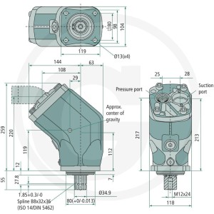 Parker Pompa tłokowa F1-081-R 25704208