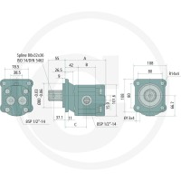Parker Pompa zębata GPA-014-4 25704232 - Sklep PoltechParts