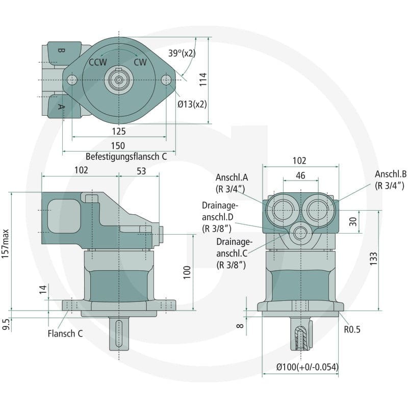 Parker Silnik tłokowy F11-014-QB-CV-K-000-0000-P0 25704310