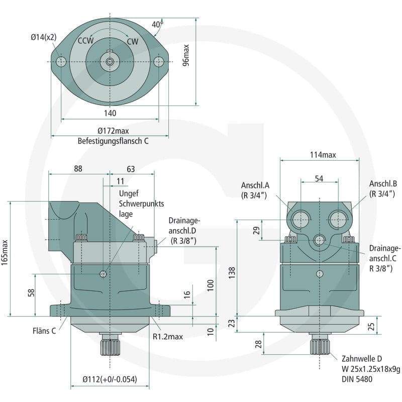 Parker Silnik tłokowy F11-019-MB-CV-D-000-0000-P0 25704312