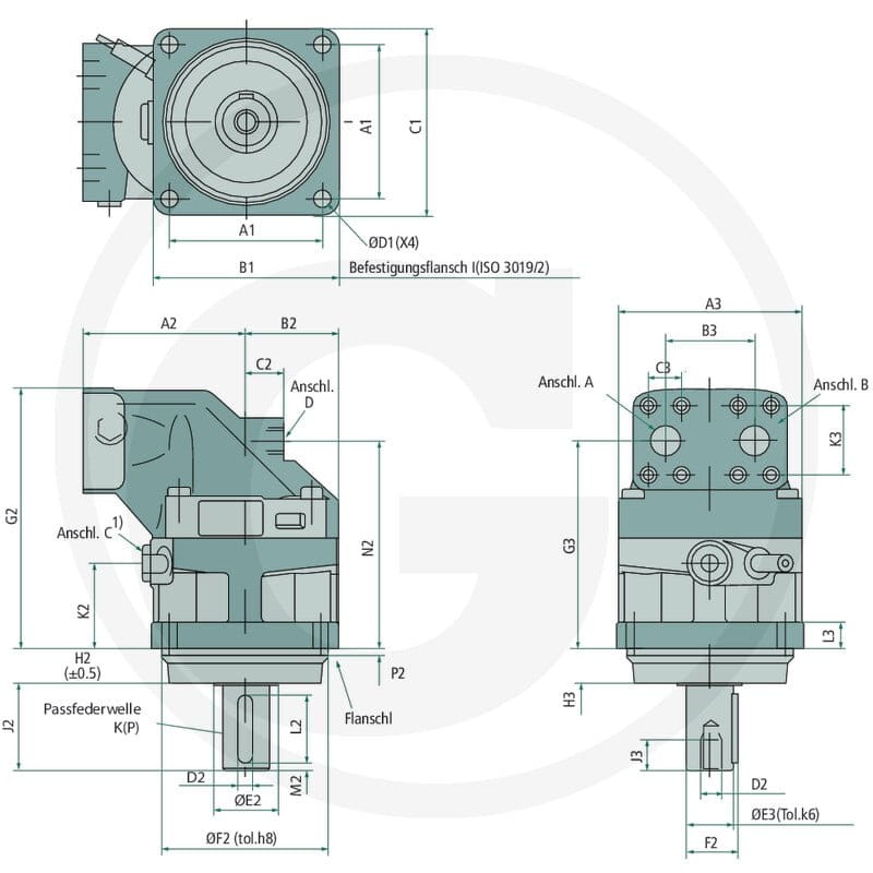 Parker Silnik tłokowy F12-040-MF-IV-K-000-0000-P0 25704317 - Sklep PoltechParts