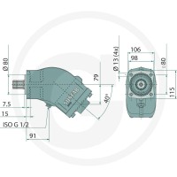 SUNFAB Silnik tłokowy SAM-130W-N-DL4-L35-S3G-100 25704112 - Sklep PoltechParts