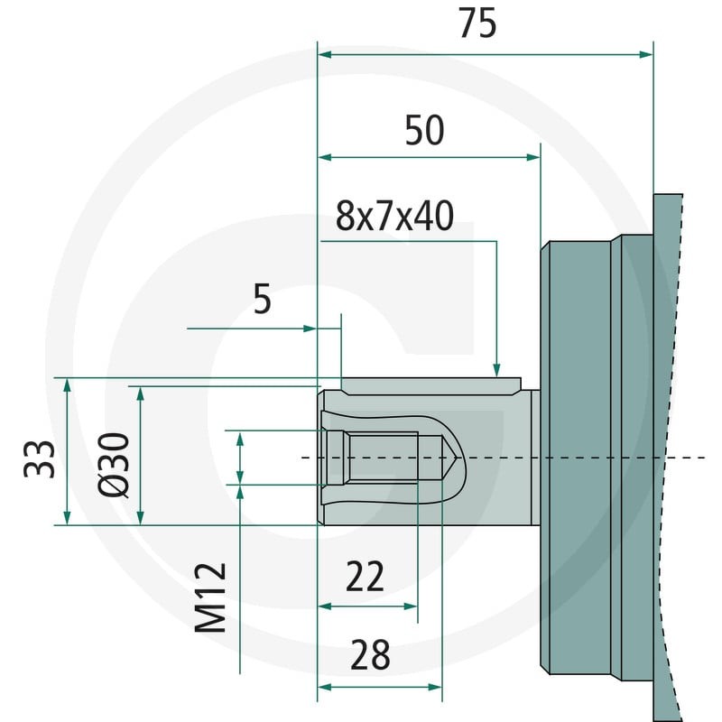 SUNFAB Silnik tłokowy SCM-025W-H-I42-K30-K3G-100 25704116 - Sklep PoltechParts