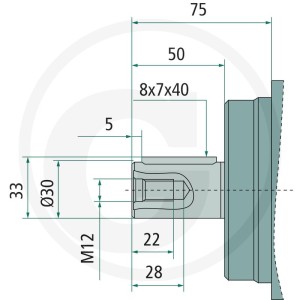SUNFAB Silnik tłokowy SCM-025W-H-I42-K30-K3G-100 25704116