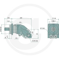 SUNFAB Silnik tłokowy SCM-034W-H-I42-K30-K3G-100 25704117 - Sklep PoltechParts