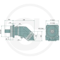 SUNFAB Silnik tłokowy SCM-047W-H-I43-K35-V2M-100 25704119 - Sklep PoltechParts