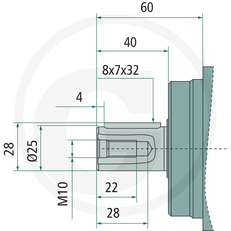 SUNFAB Silnik tłokowy SCM-012W-H-I41-K25-K3G-100 25704113 - Sklep PoltechParts