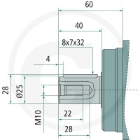 SUNFAB Silnik tłokowy SCM-012W-H-I41-K25-K3G-100 25704113 - Sklep PoltechParts