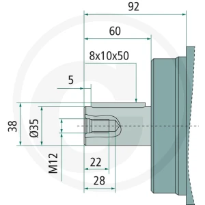 SUNFAB Silnik tłokowy SCM-064W-H-I43-K35-V2M-100 25704121