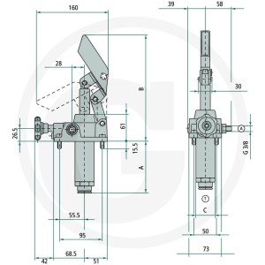 Casappa Pompa ręczna typ EP S 25cc 25702281