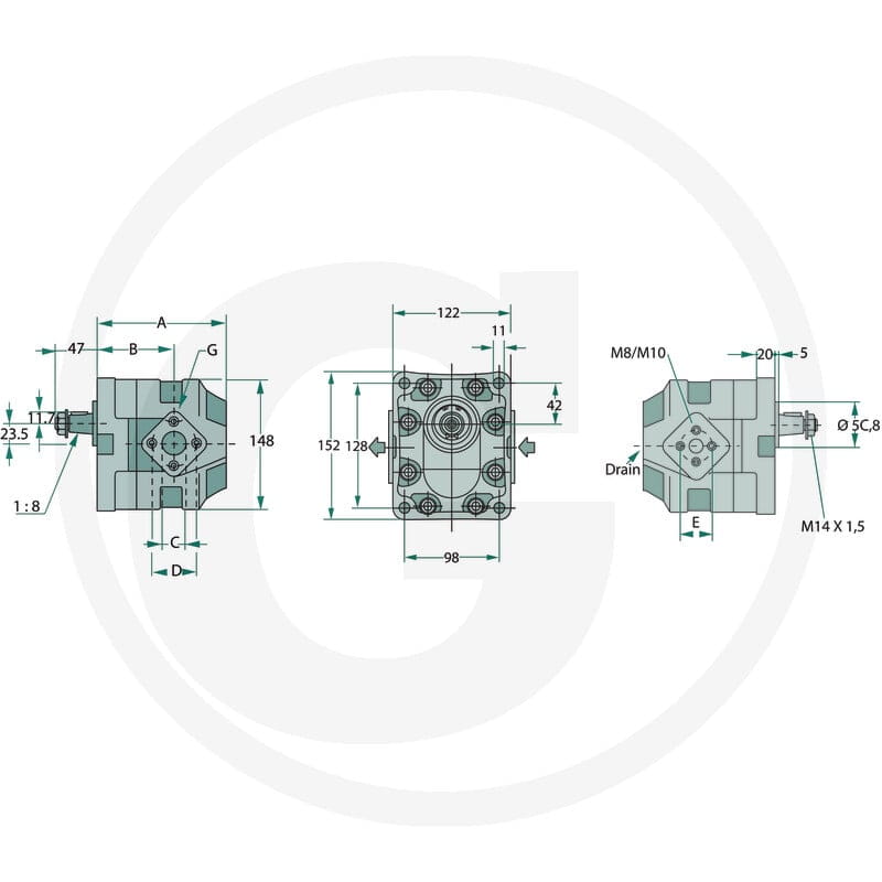 Casappa Pompa KP30.43D0-83E3-LED/EB 25702193 - Sklep PoltechParts