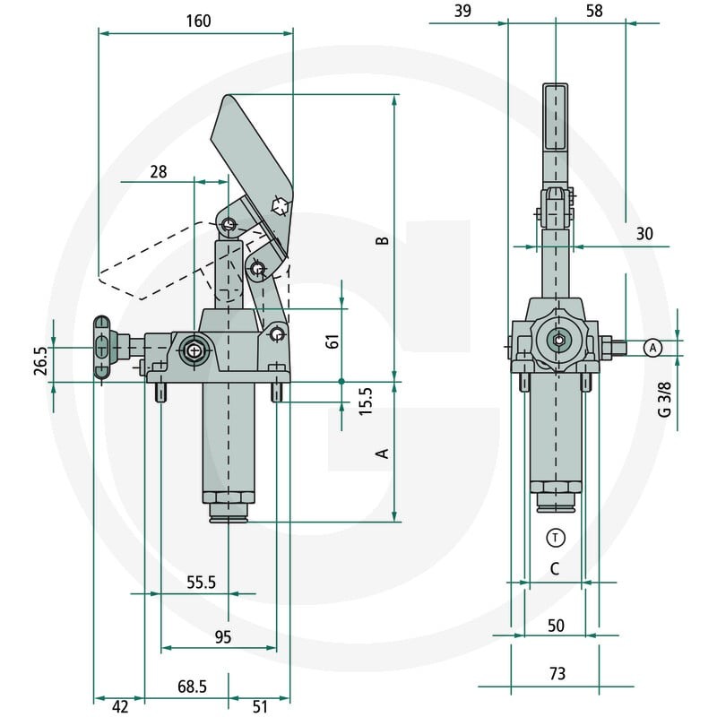 Casappa Pompa ręczna typ EP S 45cc 25702282 - Sklep PoltechParts