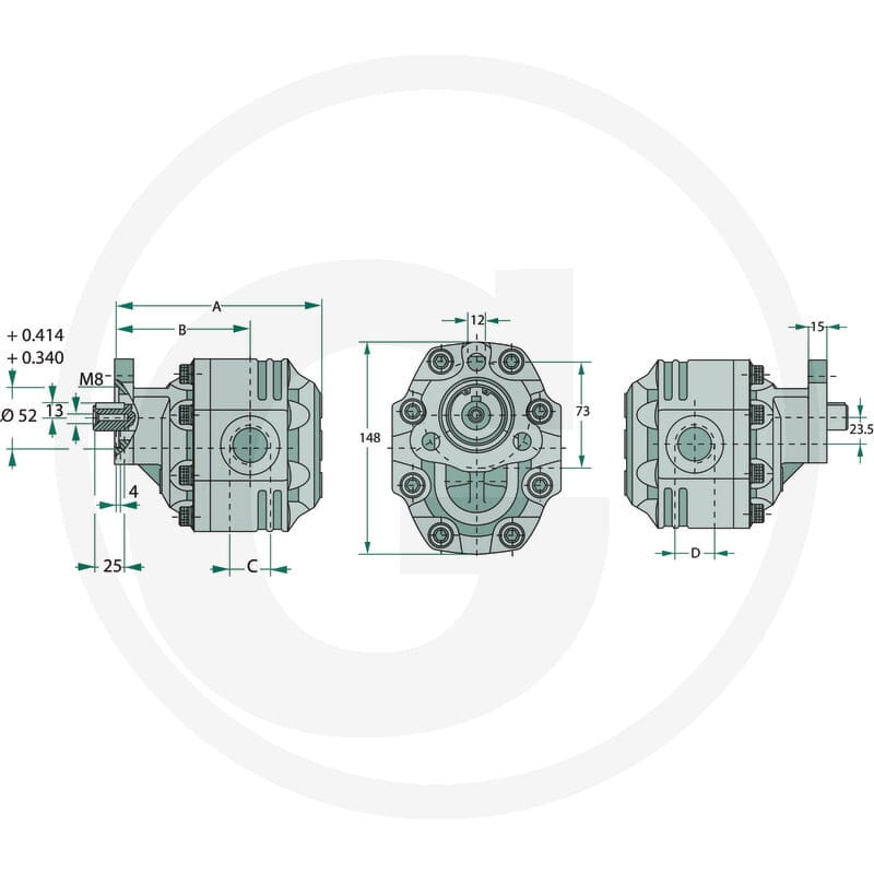 Casappa Pompa APL 82B0 43T0 2570251 - Sklep PoltechParts