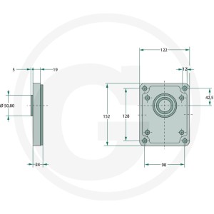 Casappa Kołnierz przedni PLP 30 E3 25702625