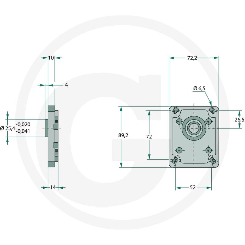 Casappa Kołnierz przedni PLP 10 E1 25702637 - Sklep PoltechParts