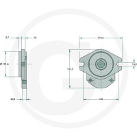 Casappa Kołnierz przedni PLP 30 U3 25702640 - Sklep PoltechParts