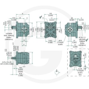 Casappa Silnik KM30.61R0-84E4-LED/EF-N 25703022