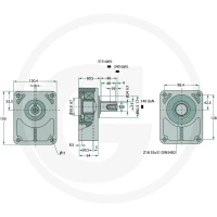 GRANIT Przystawka łożyskowa BG-3 wałek 24 mm 2570257 - Sklep PoltechParts