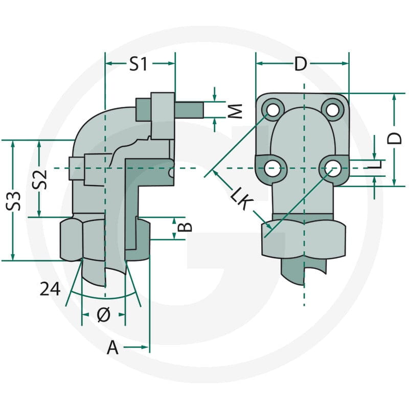 GRANIT WP-kołnierz- LK40-15L 25702521 - Sklep PoltechParts