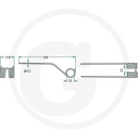 GRANIT Palec przetrząsaczo-zgrabiarki karuz. 525150862 - Sklep PoltechParts