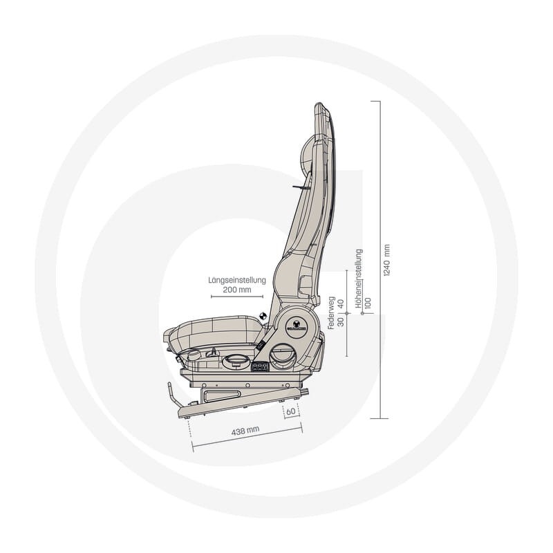 GRAMMER Siedzenie kierowcy ciężarówki 2401189172 - Sklep PoltechParts