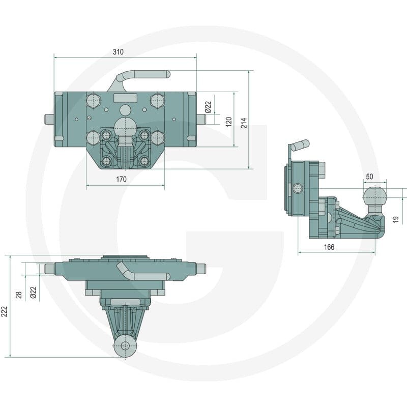 Scharmüller Zaczep automatyczny 77703731003A02 - Sklep PoltechParts