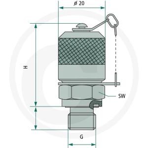 Hydrotechnik Złącze kontrolne ME - G 1/4" 85000032