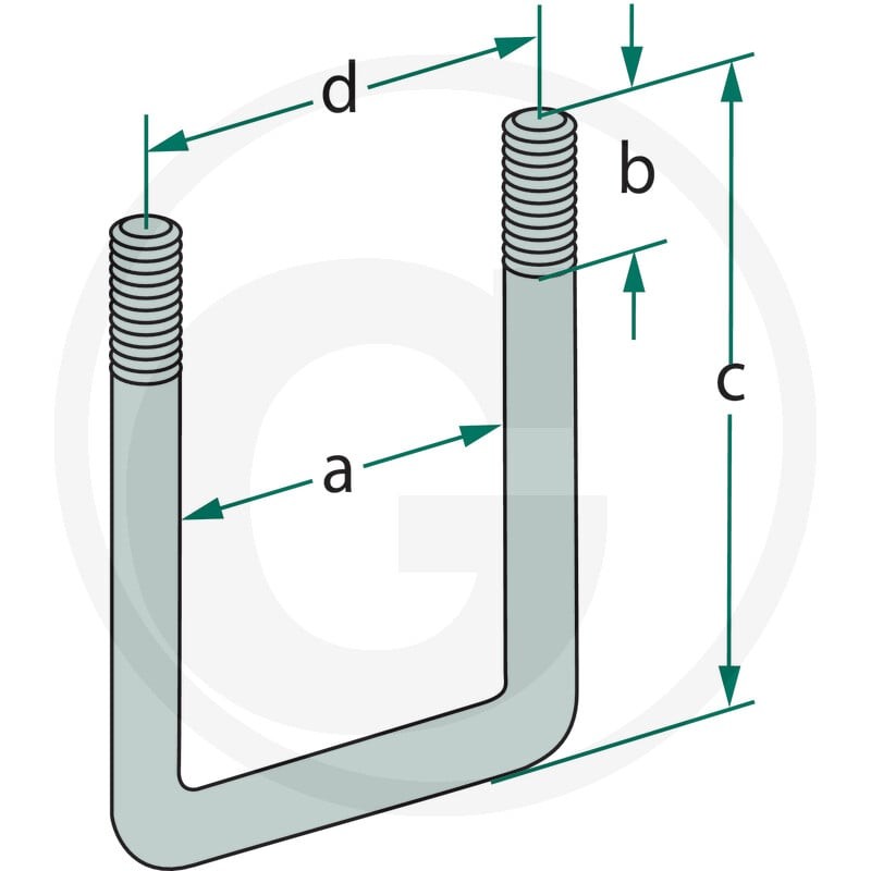 GRANIT Śruba w kształcie litery U 1803200762 - Sklep PoltechParts