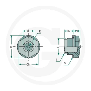 Miselli Wziernik z tworzywa 1.1/2" 85002057