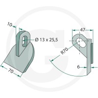 GRANIT Bijak młotkowy 18063-RM-806 - Sklep PoltechParts