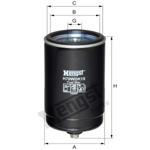 Hengst Filtr paliwa H70WDK15 866H70WDK15