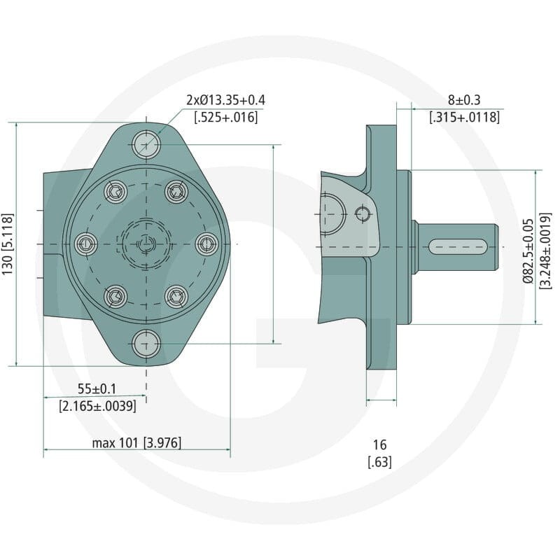 M+S Silnik MP 400cc D=25mm 1/2'’ 11977026 - Sklep PoltechParts