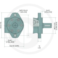 M+S Silnik MP 400cc D=25mm 1/2'’ 11977026 - Sklep PoltechParts