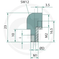 GRANIT Połączenie śrubowe narożne 90° 30615ZS1998 - Sklep PoltechParts