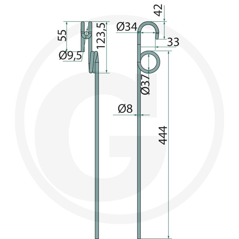 GRANIT Zęby zagarniacza 1806700022 - Sklep PoltechParts