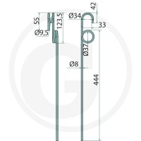 GRANIT Zęby zagarniacza 1806700022 - Sklep PoltechParts