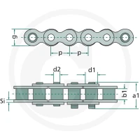Rexnord Łańcuch rolkowy 8351812 VS59A - Sklep PoltechParts