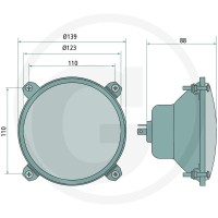 GRANIT Reflektor kierunkowy 70723018 - Sklep PoltechParts
