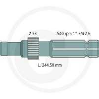 GRANIT Końcówka wałka przekaźnika mocy 70812055 - Sklep PoltechParts