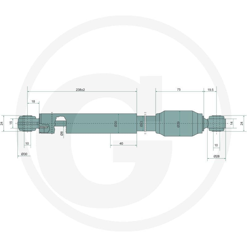Stabilus Amortyzator gazowy 6549708884 - Sklep PoltechParts