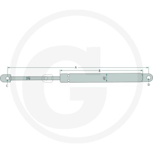 Stabilus Siłownik gazowy 65418007